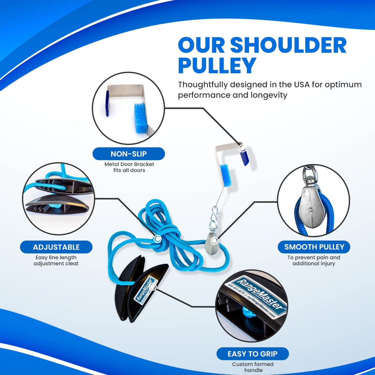 Shoulder Pulley Exerciser Blue Ranger - BeHope
