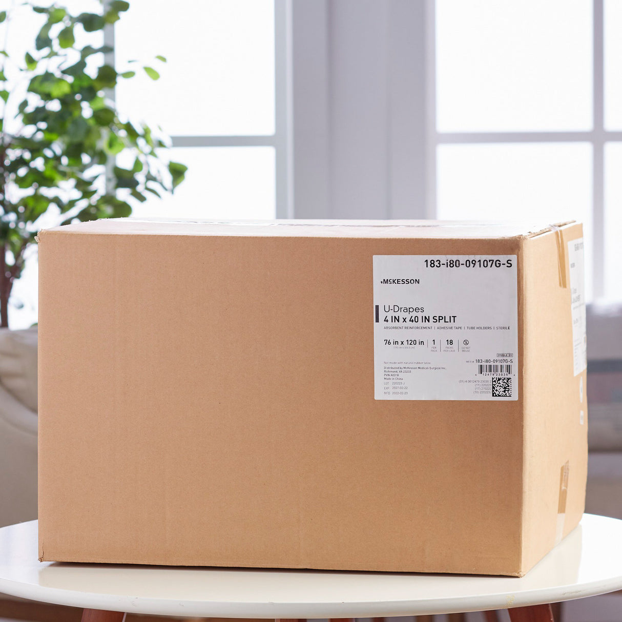 Orthopedic Drape McKesson U-Drape with Split 76 W X 120 L Inch Sterile - BeHope