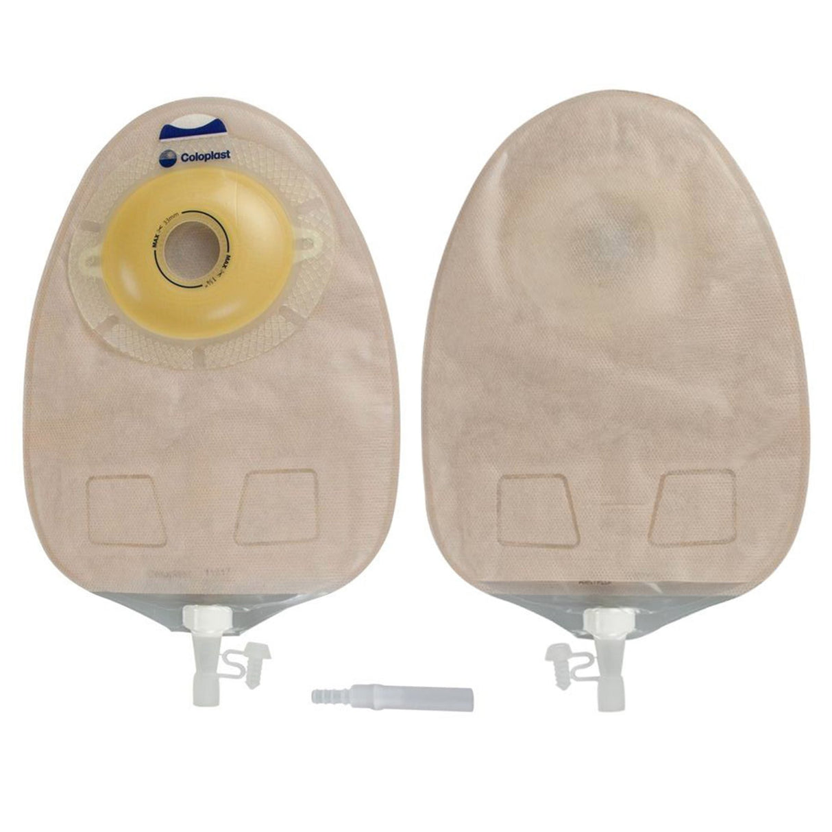 Urostomy Pouch SenSura One-Piece System 10-3/8 Inch Length, Maxi Convex Light, Pre-Cut 1-1/4 Inch Stoma Drainable - BeHope