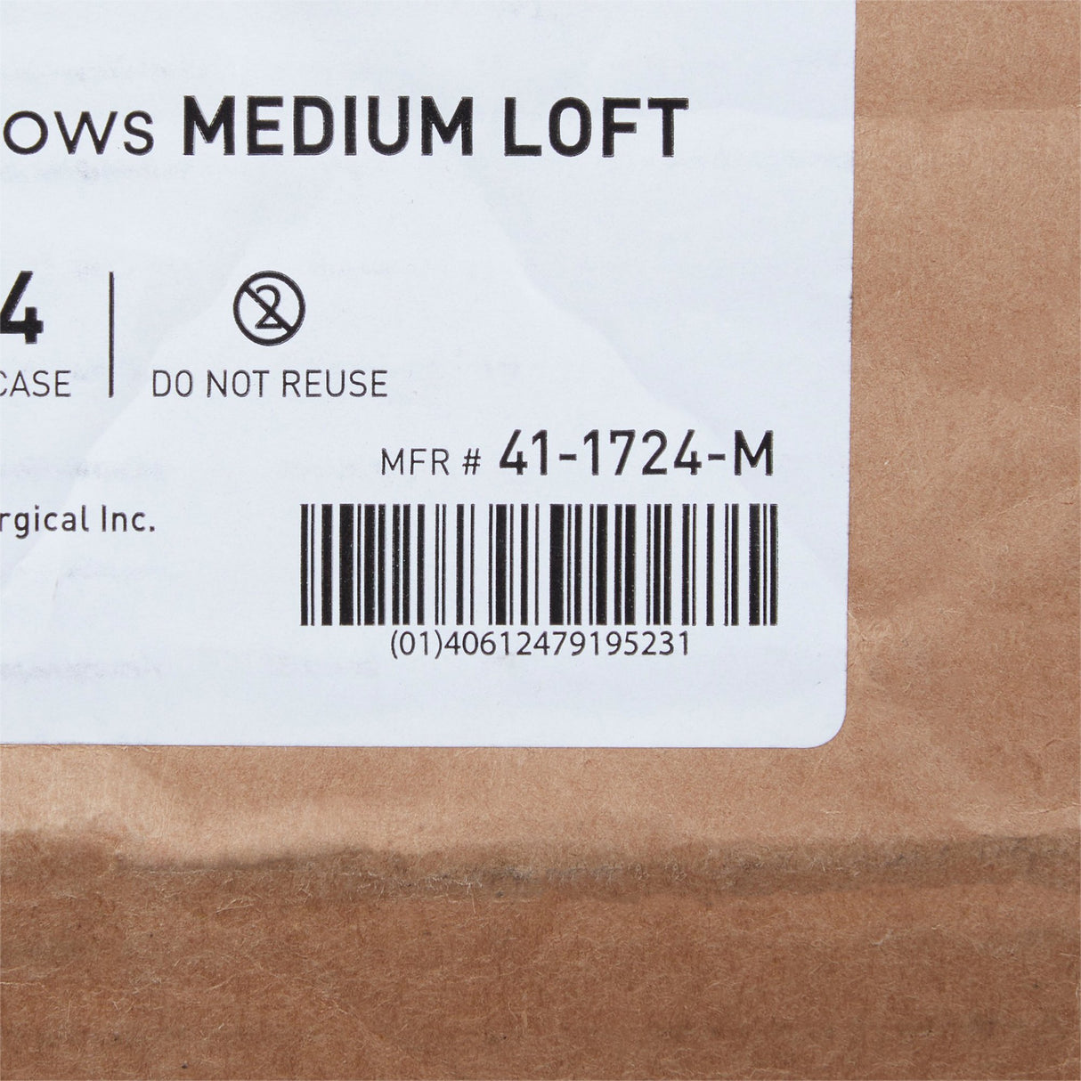 Bed Pillow McKesson 17 X 24 Inch White Single Patient Use - BeHope