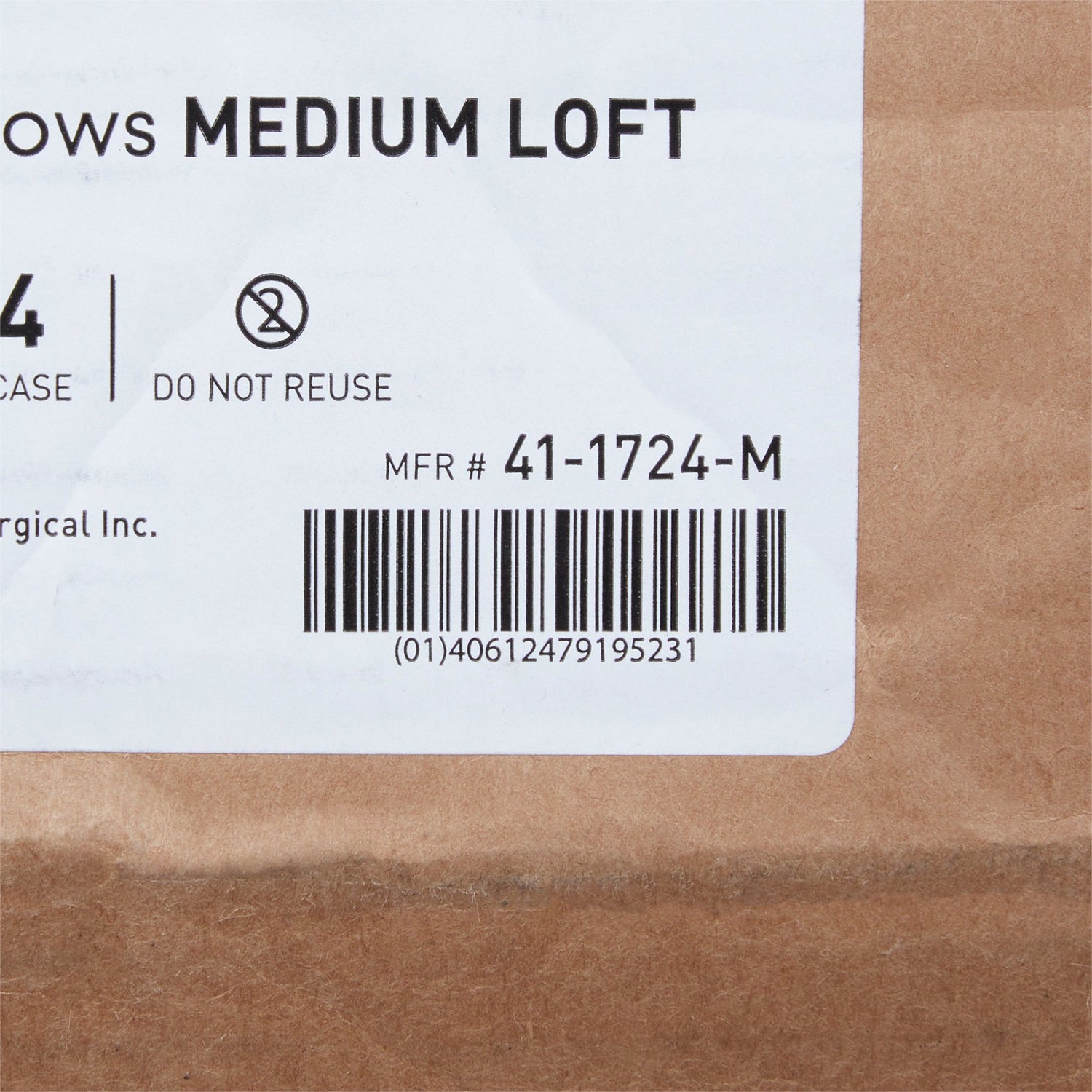 Bed Pillow McKesson 17 X 24 Inch White Single Patient Use - BeHope