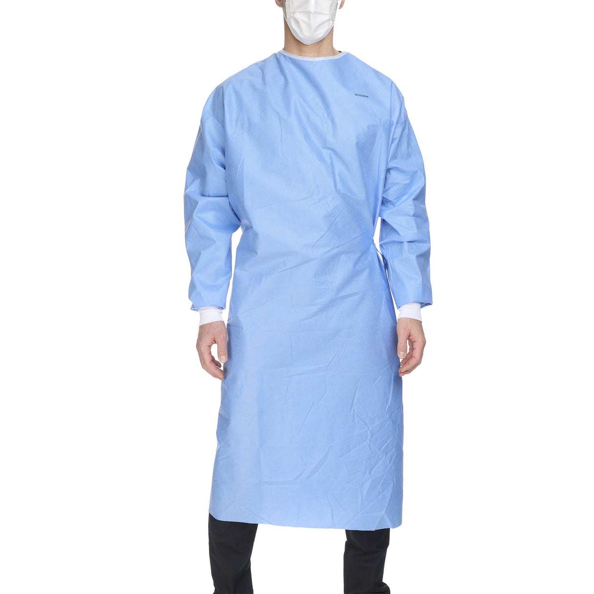 Non-Reinforced Surgical Gown with Towel McKesson X-Large Blue Sterile AAMI Level 3 Disposable - BeHope