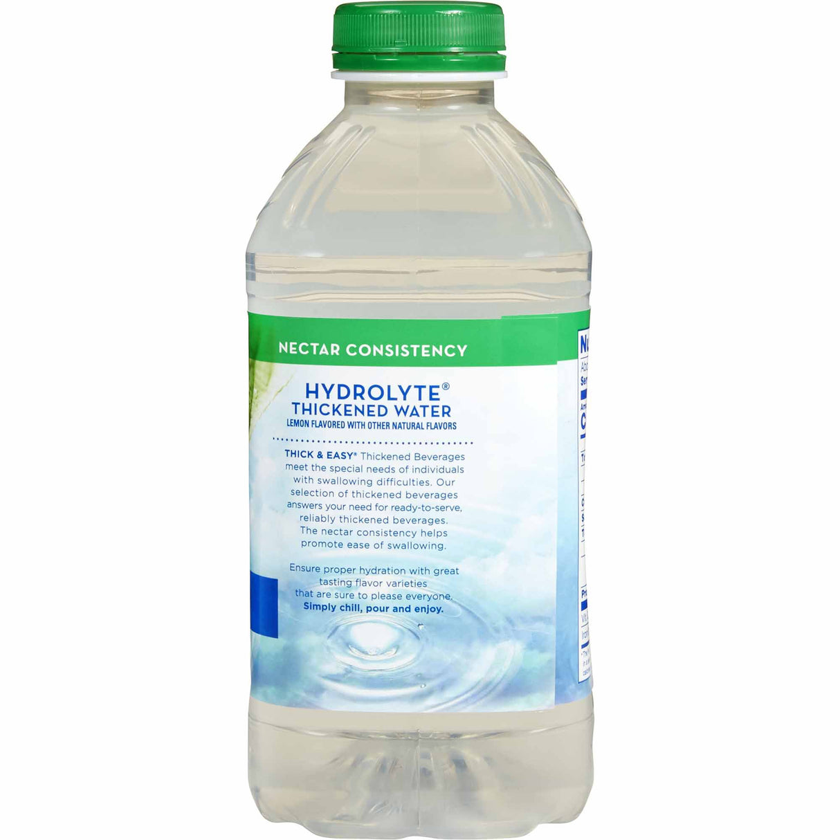 Thickened Water Thick & Easy® Hydrolyte® 46 oz. Bottle Lemon Flavor Liquid IDDSI Level 2 Mildly Thick - BeHope