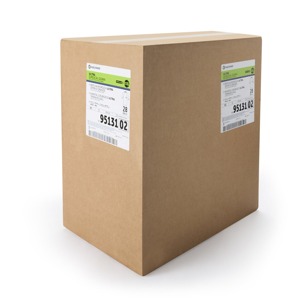 Non-Reinforced Surgical Gown with Towel ULTRA 2X-Large Blue Sterile AAMI Level 3 Disposable - BeHope