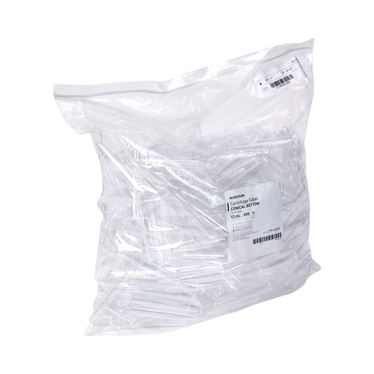 McKesson Centrifuge Tube Plain 12 mL Without Closure Polystyrene Tube - BeHope