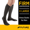 Compression Socks 3M™ Futuro™ Knee High X-Large Black Closed Toe - BeHope