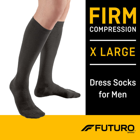 Compression Socks 3M™ Futuro™ Knee High X-Large Black Closed Toe - BeHope