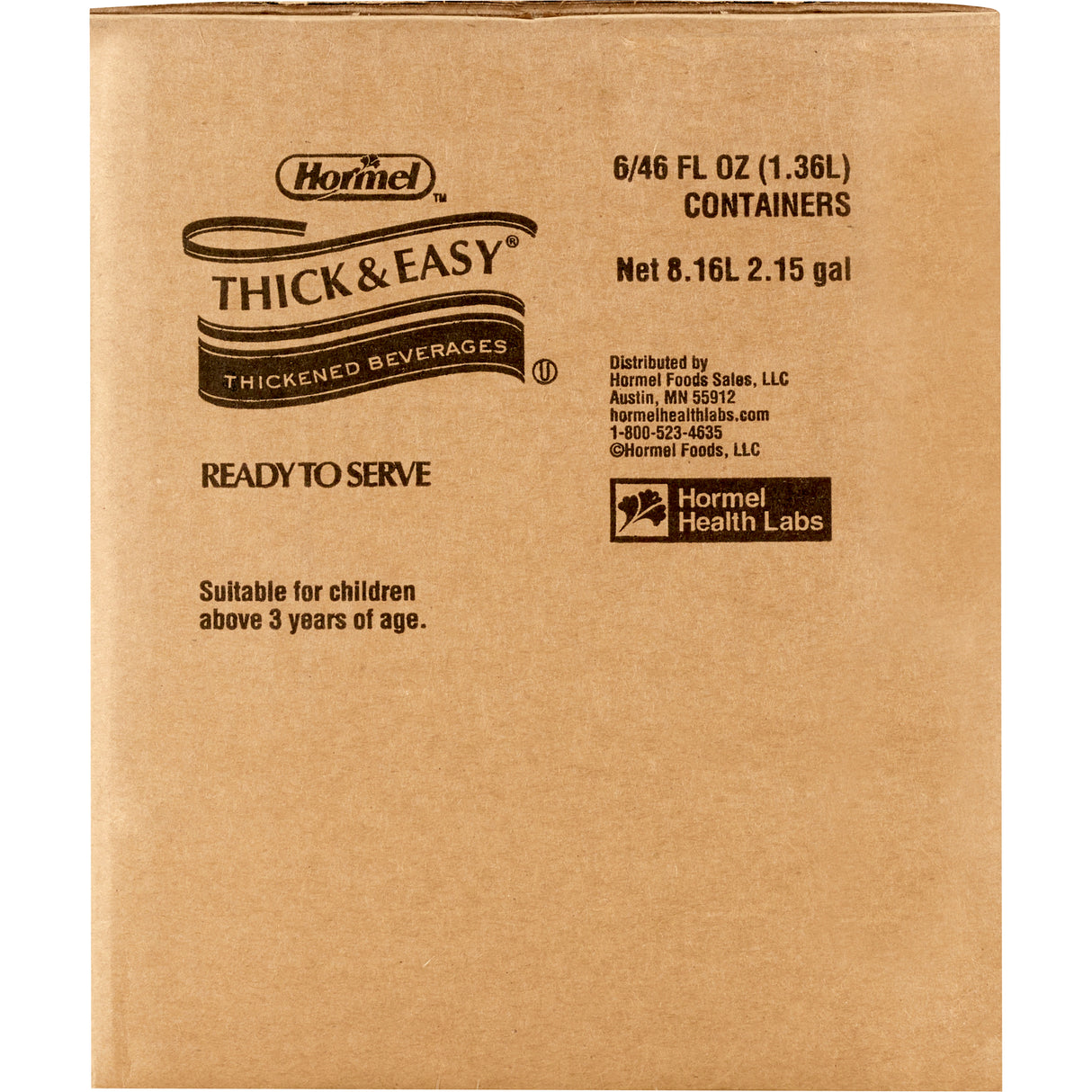 Thickened Beverage Thick & Easy® 46 oz. Bottle Orange Flavor Liquid IDDSI Level 3 Moderately Thick/Liquidized - BeHope