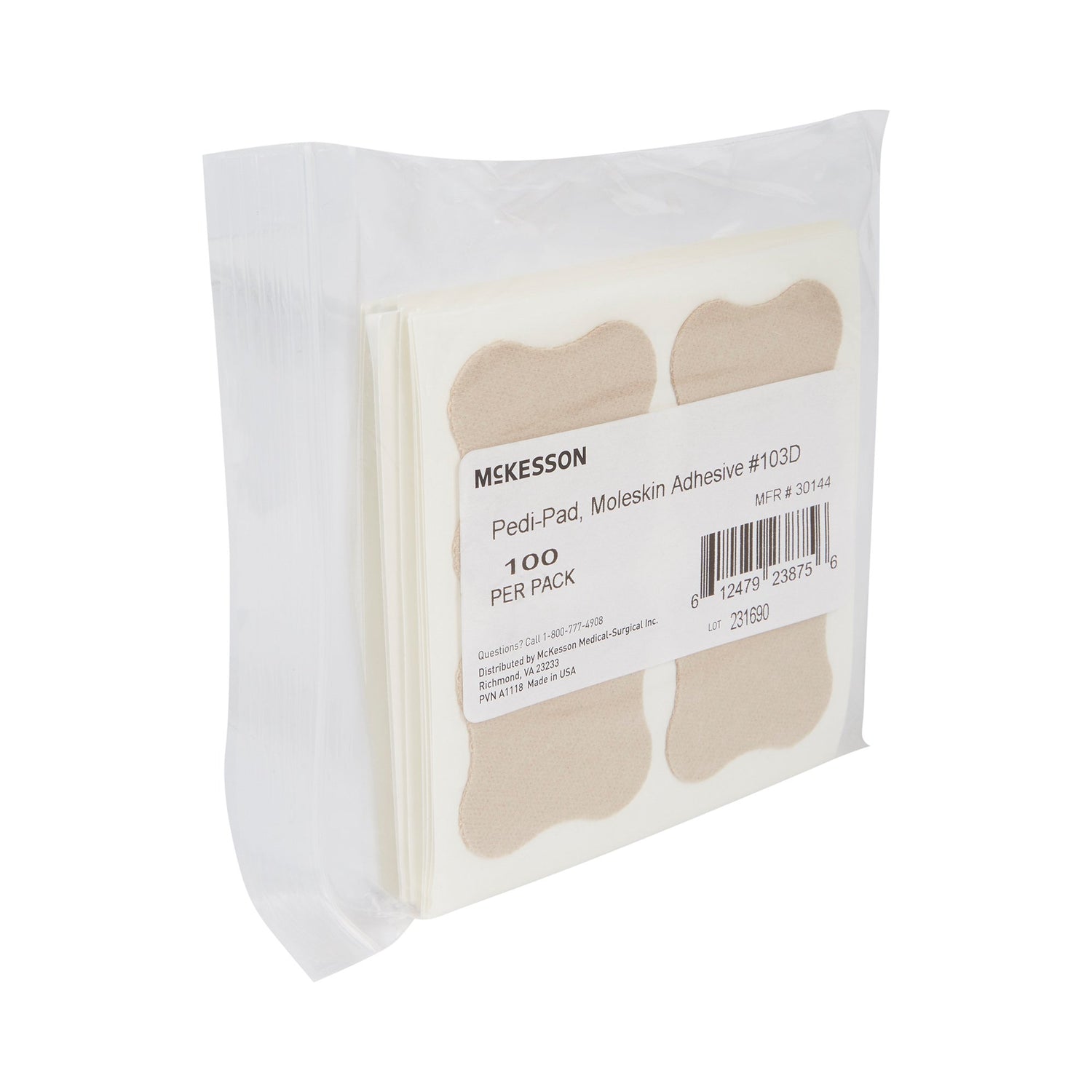 Protective Pad McKesson Pedi-Pad Size 103-D Adhesive Foot - BeHope