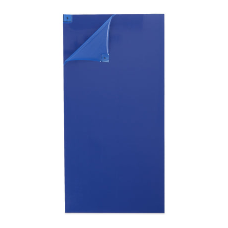 Adhesive Floor Mat Poly Tack 18 x 36 Inch Blue Polyethylene Film - BeHope