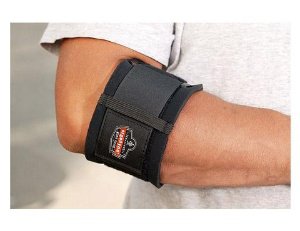 Elbow Support ProFlex® 500 Medium (10 to 11 Inch) Strap with Hook and Loop Closure Tennis Elbow Elbow 10 to 11 Inch Black - BeHope