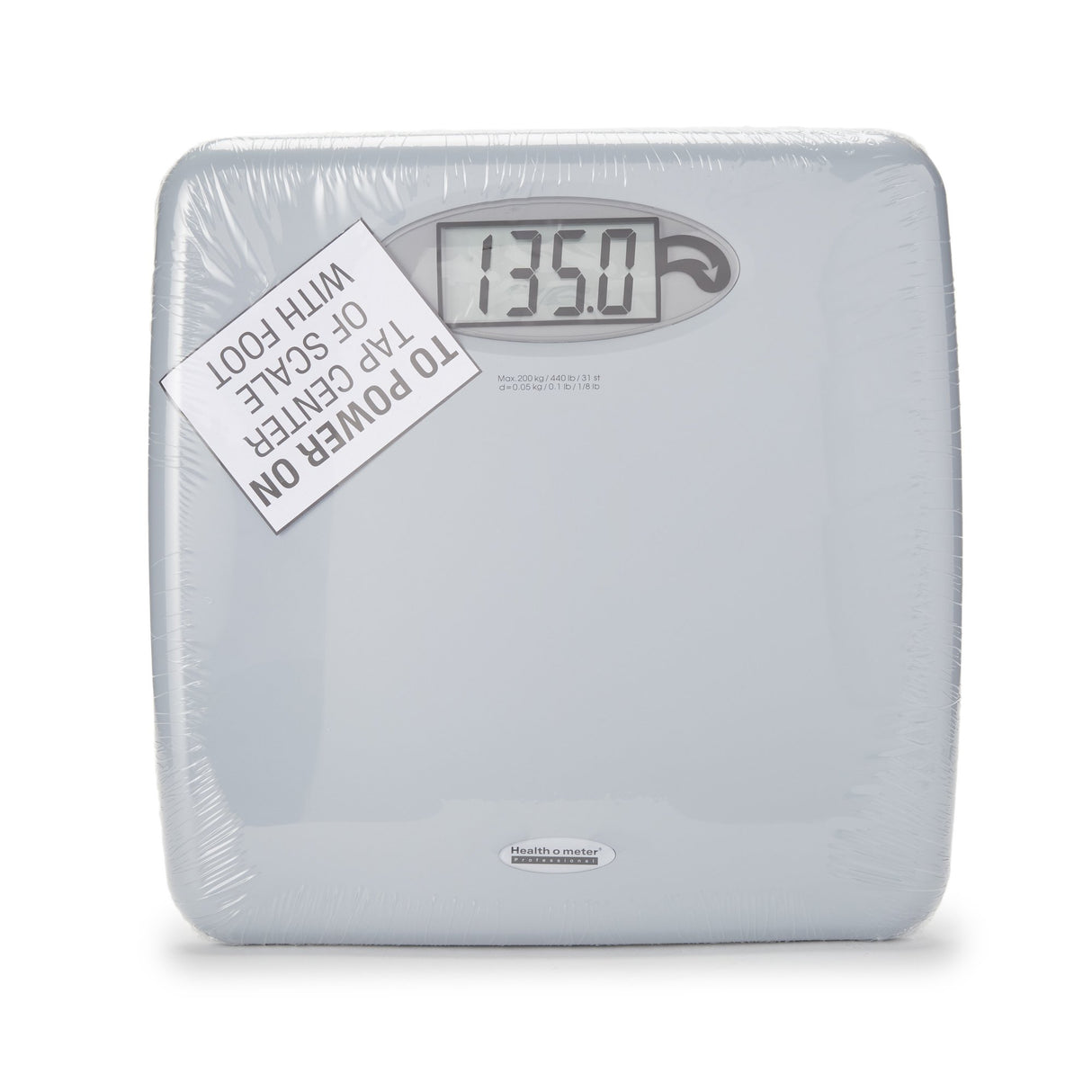 Floor Scale Health O Meter® Digital Display 440 lbs. / 200 kg Capacity White Battery Operated - BeHope