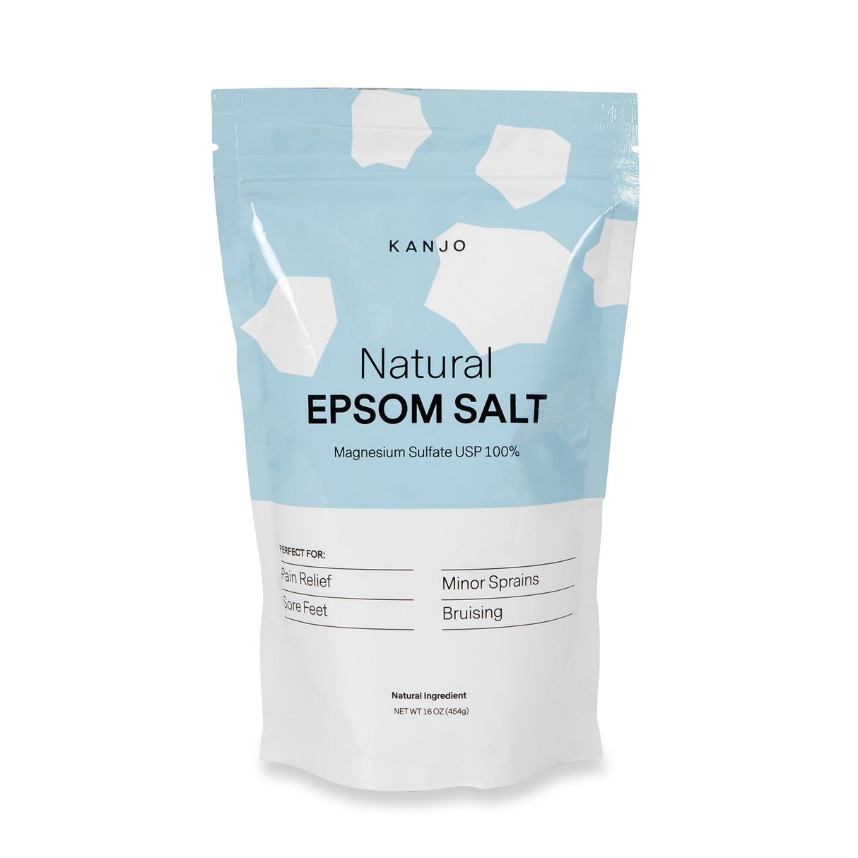 Epsom Salt Magnesium Sulfate USP Kanjo Granules 1 lb. Pouch - BeHope