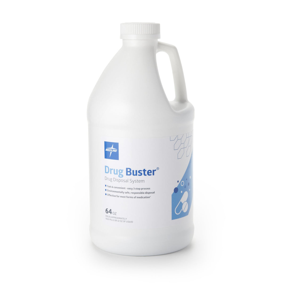 Drug Disposal Solution Drug Buster System Liquid, 64 oz. - BeHope