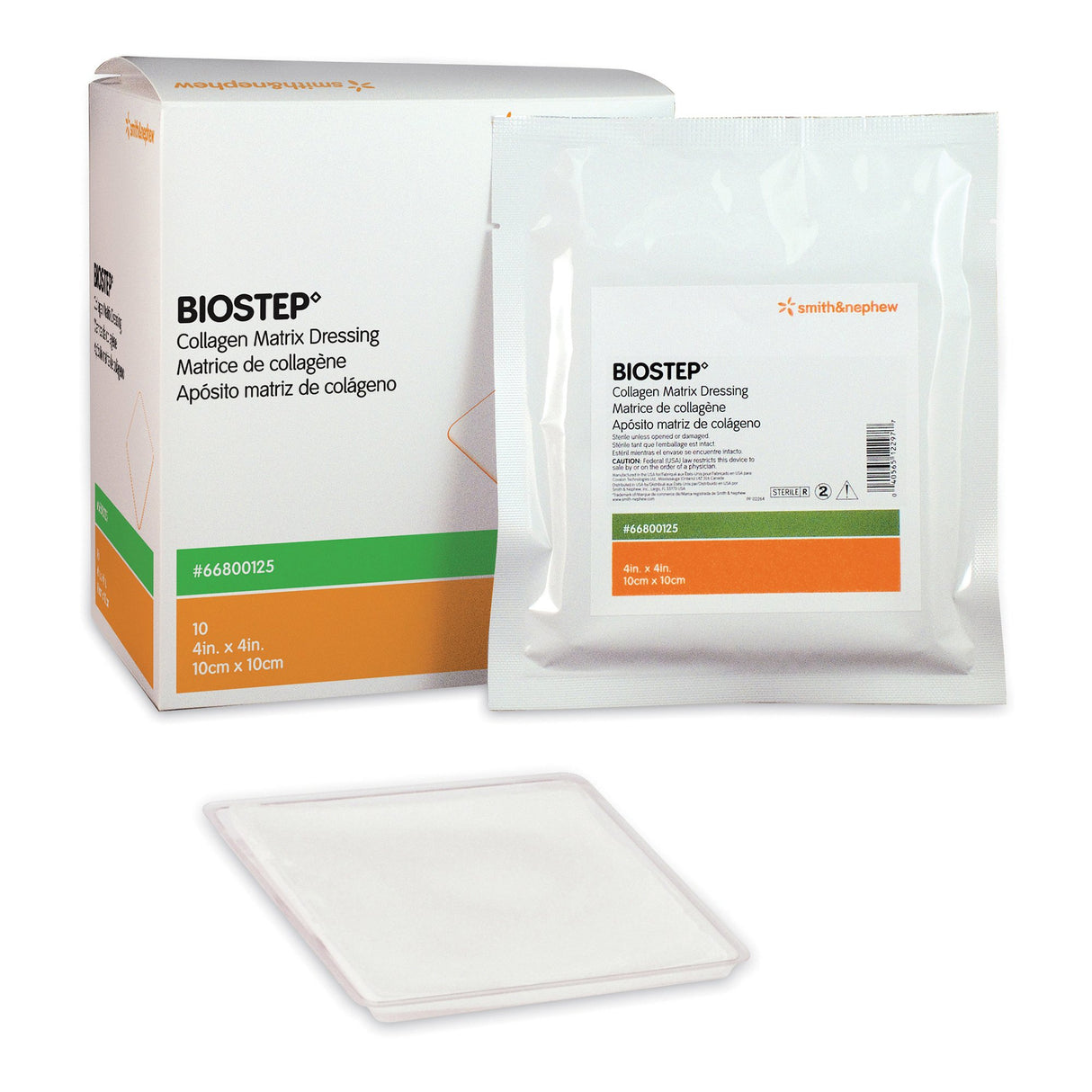 Collagen Dressing Biostep™ 4 X 4 Inch Square Sterile - BeHope