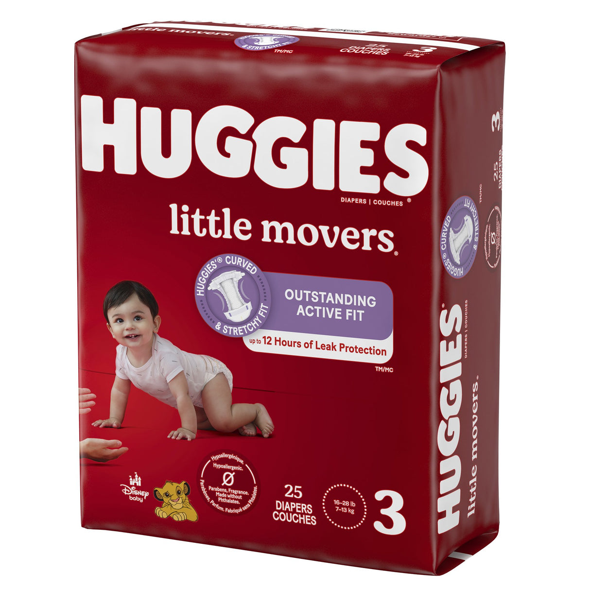 Unisex Baby Diaper Huggies® Little Movers Size 3 Disposable Moderate Absorbency - BeHope