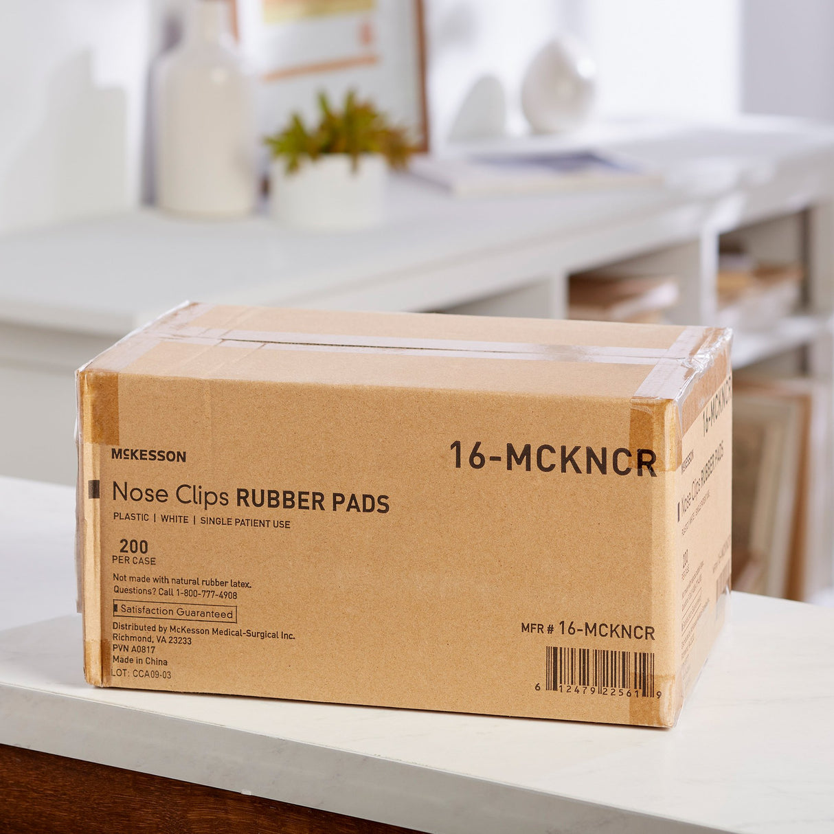 Nose Clip McKesson Rubber, Disposable, White Plastic For Spirometry - BeHope