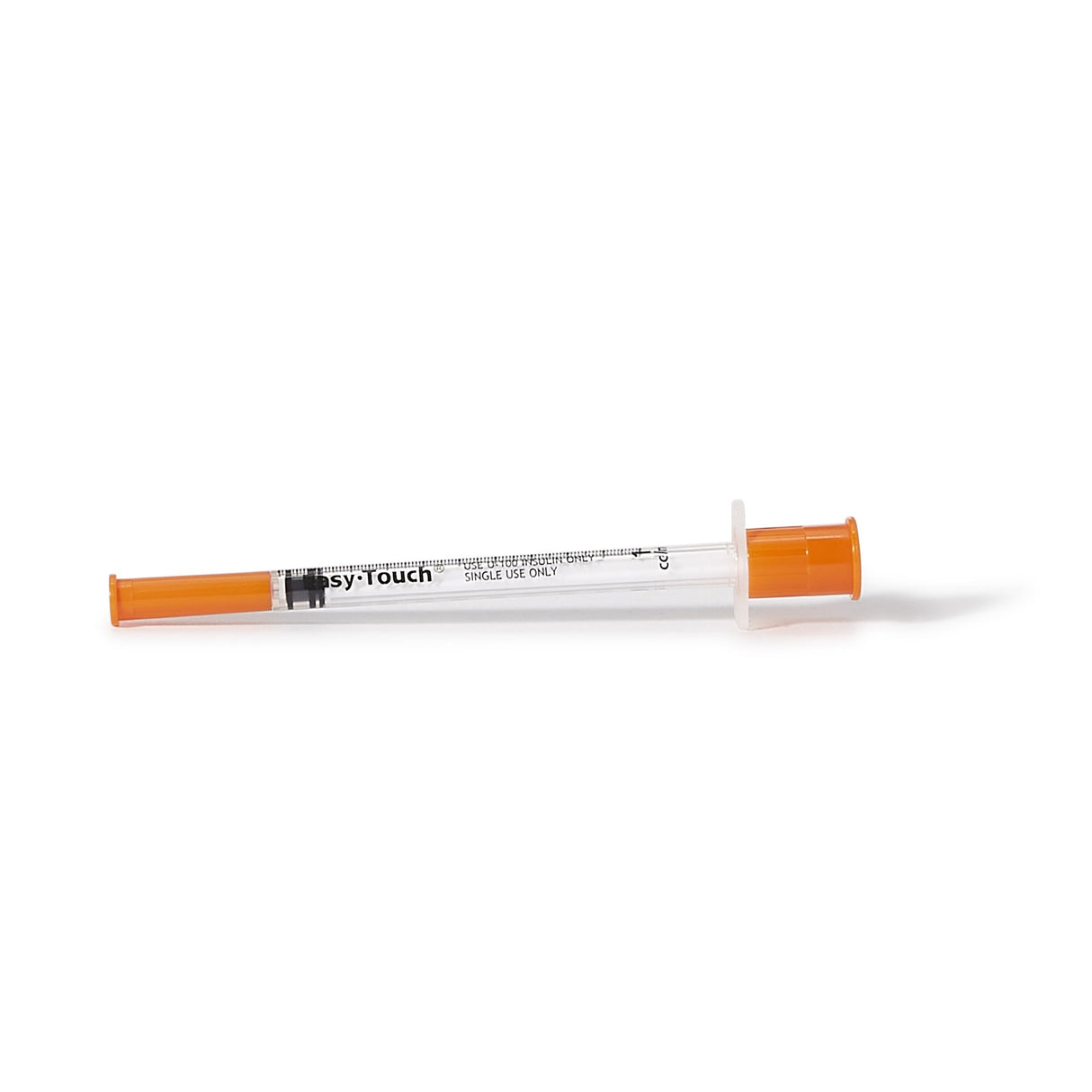 Standard Insulin Syringe with Needle EasyTouch™ 1 mL 1/2 Inch 29 Gauge NonSafety Thin Wall - BeHope