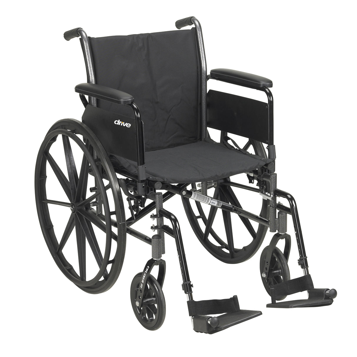 Lightweight Wheelchair Drive™ Cruiser III Dual Axle Elevating Legrest - BeHope