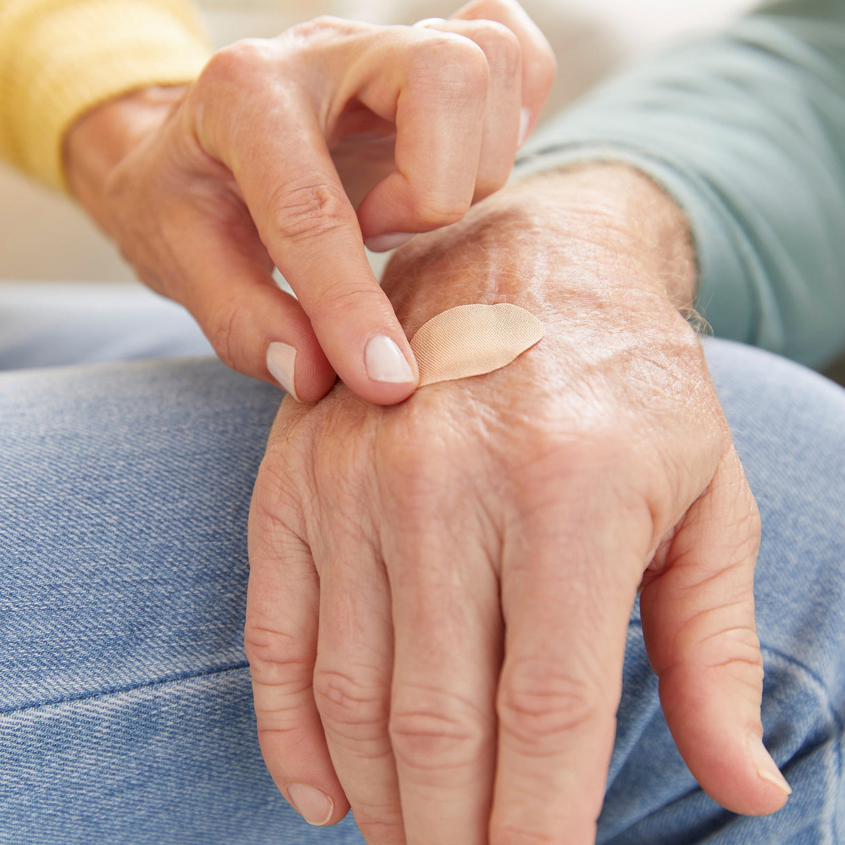 Adhesive Strip McKesson Fabric Tan 1 X 1-1/4 Inch Sterile - BeHope