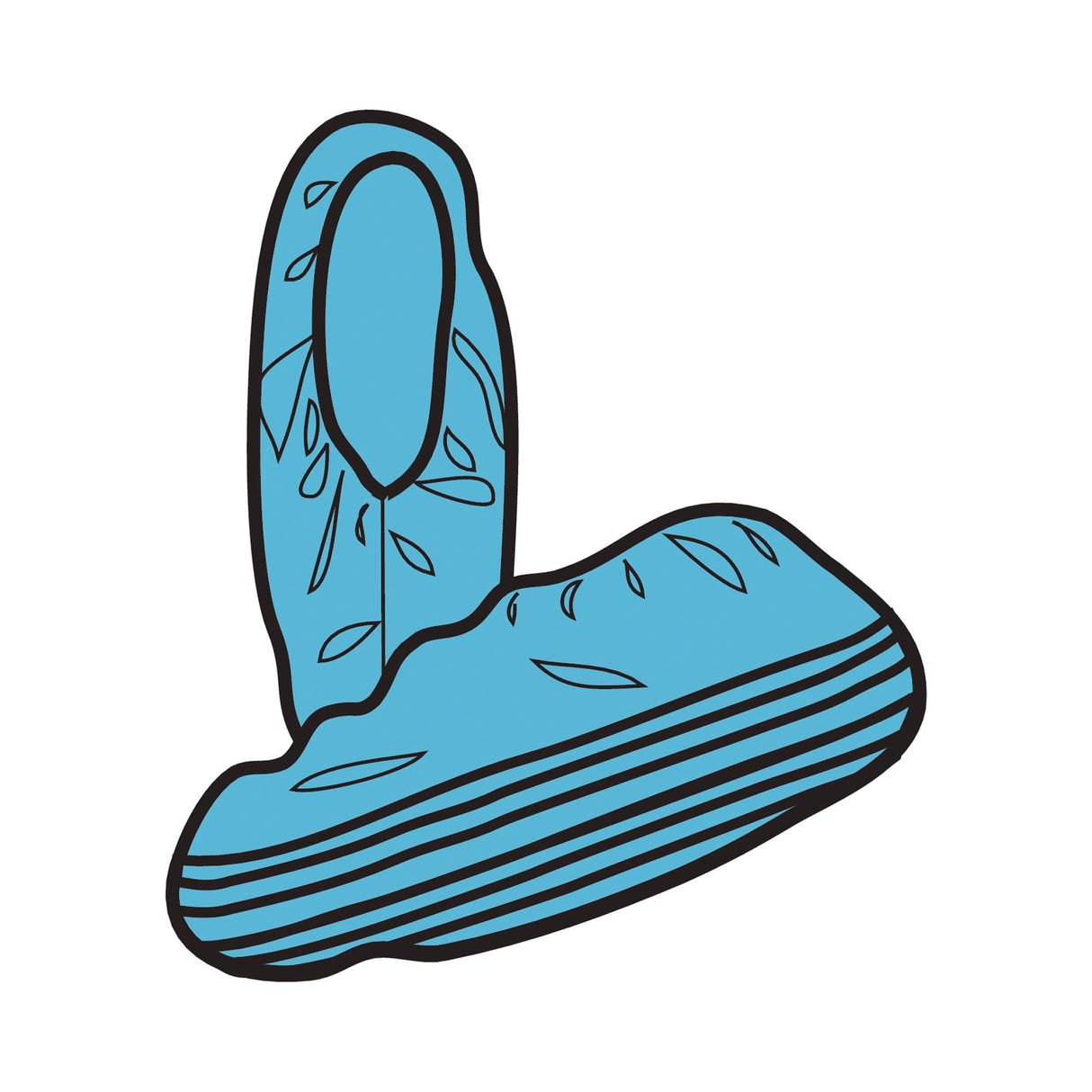 Shoe Cover X-tra Traction® X-Large Shoe High Nonskid Sole Blue NonSterile - BeHope