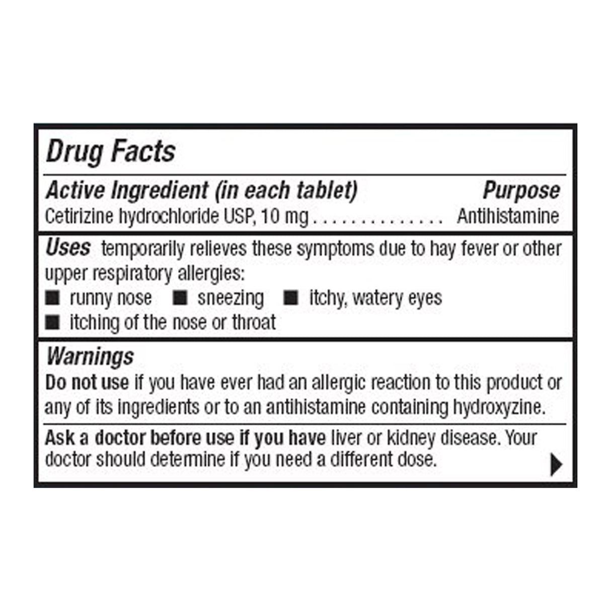 Allergy Relief Mylan 10 mg Strength Tablet 100 per Bottle - BeHope