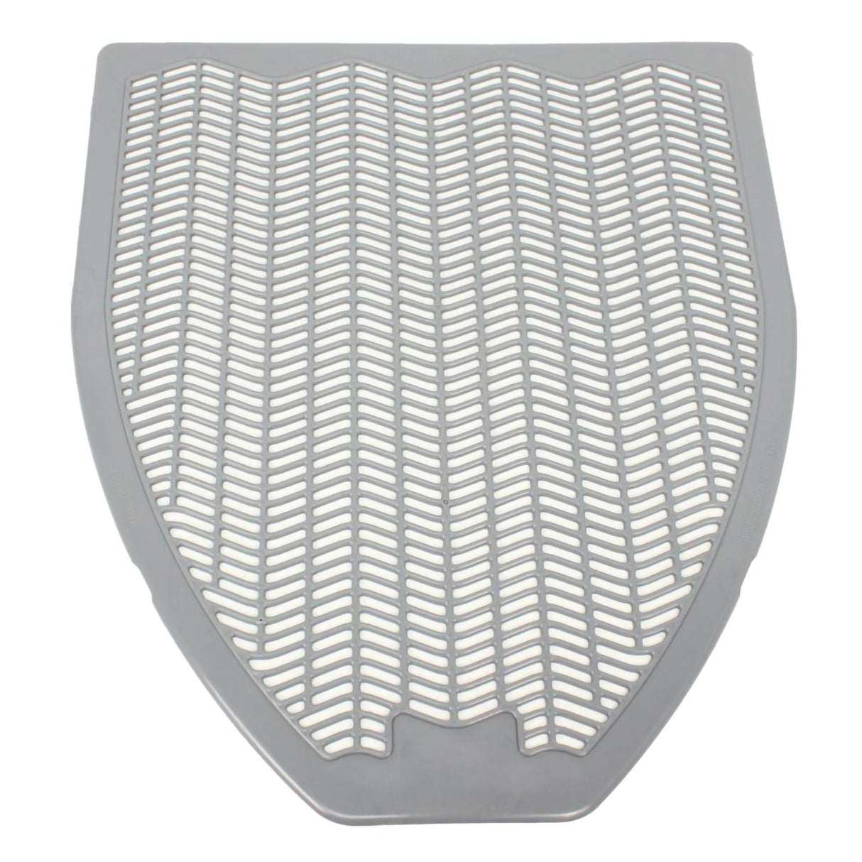 Urinal Floor Mat Impact Z-Mat™ 17-1/2 X 20-3/8 Inch Gray - BeHope