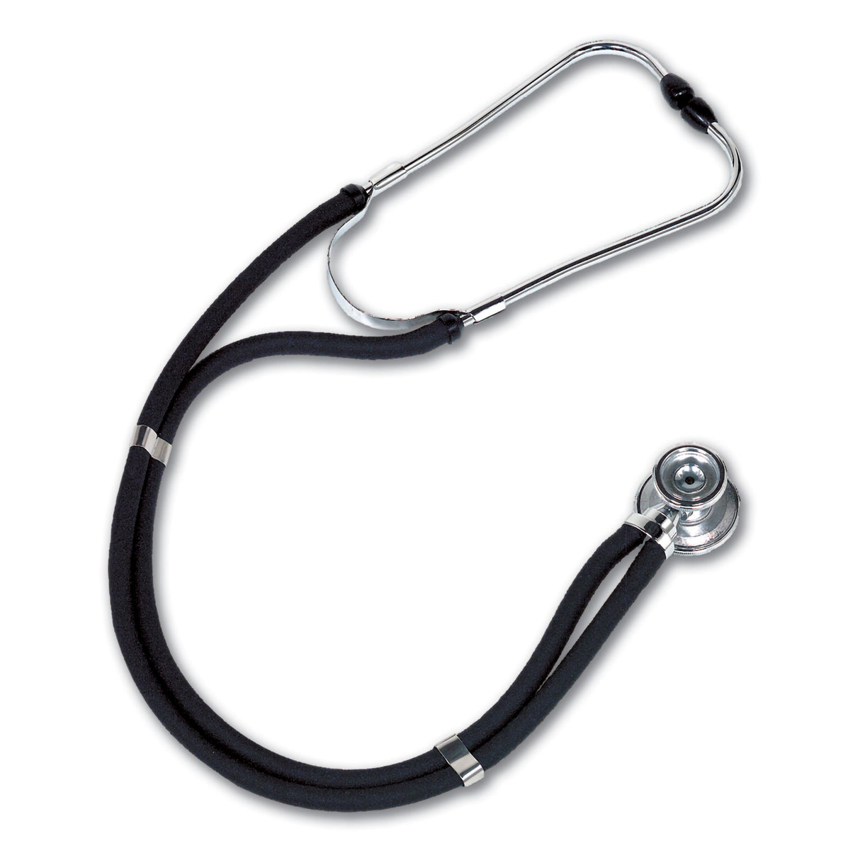 Sprague Stethoscope W.A. Baum Black 2-Tube 30 Inch Tube Double Sided Chestpiece - BeHope