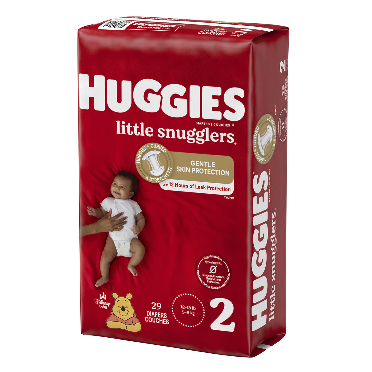 Unisex Baby Diaper Huggies® Little Snugglers Size 2 Disposable Heavy Absorbency - BeHope