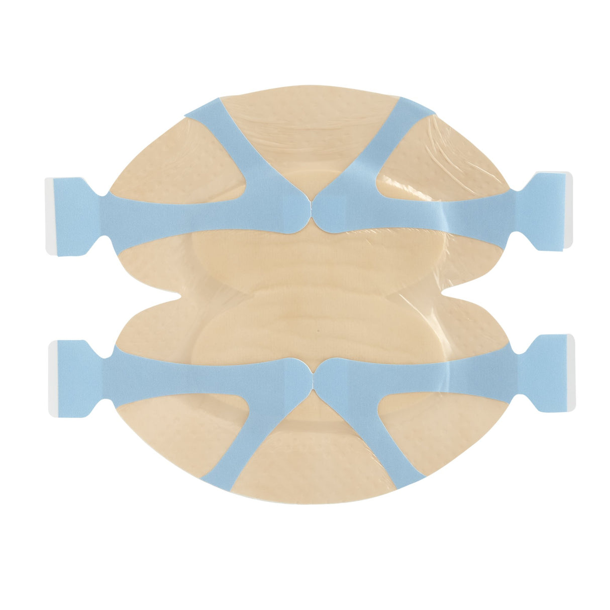 Foam Dressing 3M™ Tegaderm™ 6-1/2 X 6-1/2 Inch With Border Film Backing Silicone Adhesive Heel / Contour Sterile - BeHope