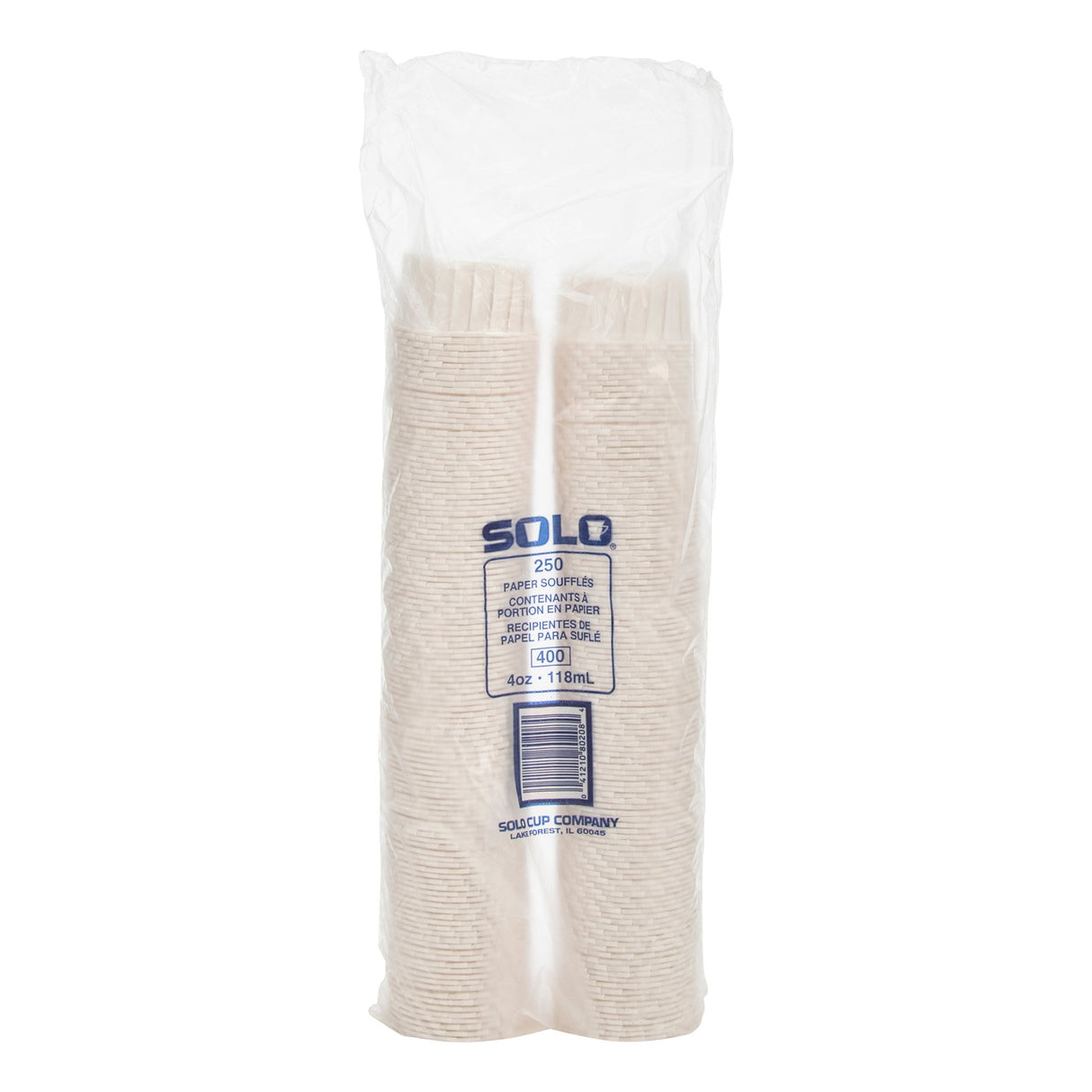 Souffle Cup Solo® 4 oz. White Paper Disposable - BeHope