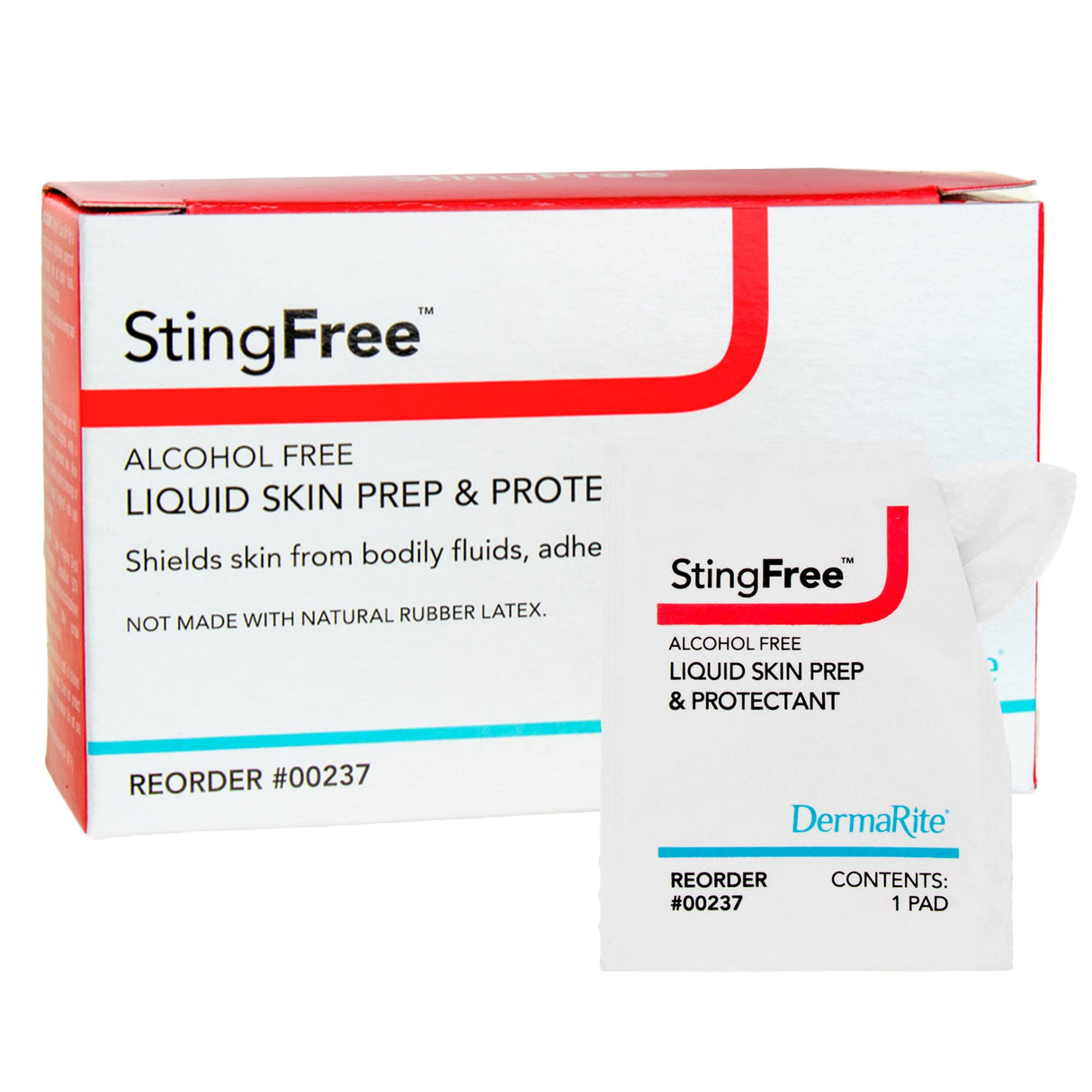 Skin Barrier Wipe StingFree™ Alcohol-Free Liquid Skin Prep & Shield Hexamethyldisiloxane / Decamethylcyclopentasiloxane Individual Packet NonSterile - BeHope