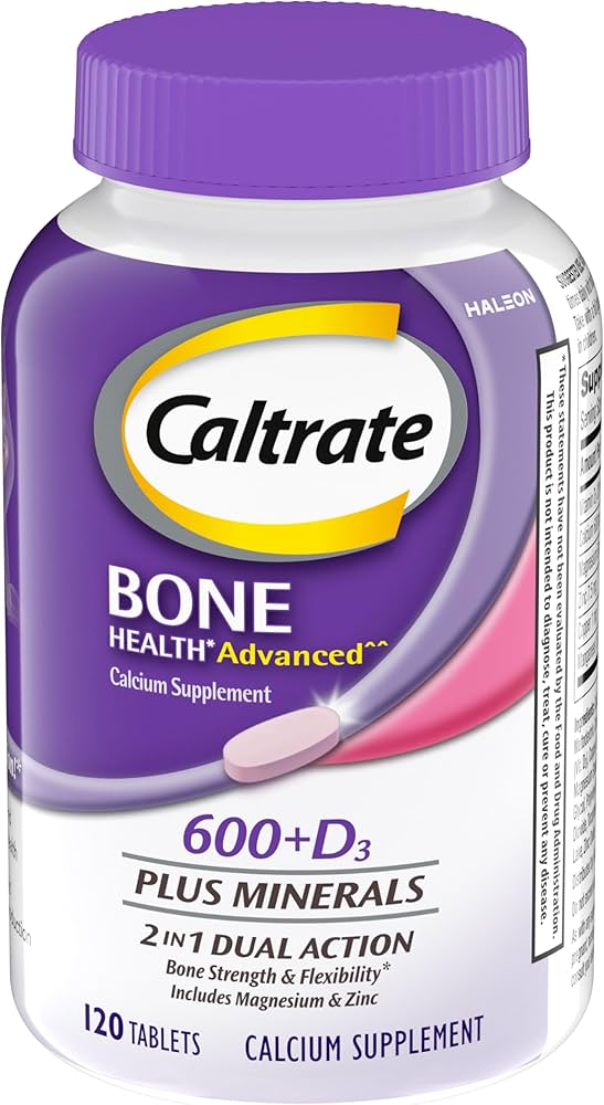 Joint Health Supplement Caltrate® 600 + D3 Plus Minerals Calcium / Vitamin D3 600 Mg - 800 Iu Strength Tablet 60 Per Bottle - Behope