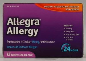 Allergy Relief Allegra® 180 mg Strength Tablet 15 per Box - BeHope