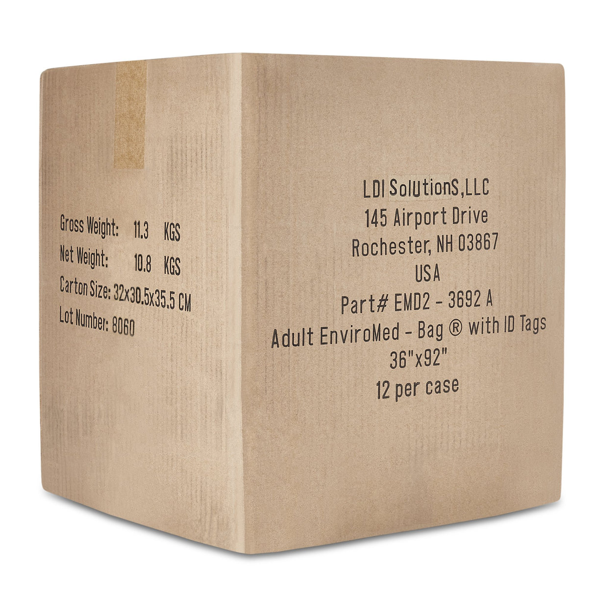 Post Mortem Bag EnviroMed-Bag® 36 W X 92 L Inch One Size Fits Most Olefin Film Zipper Closure, Envelope Style - BeHope