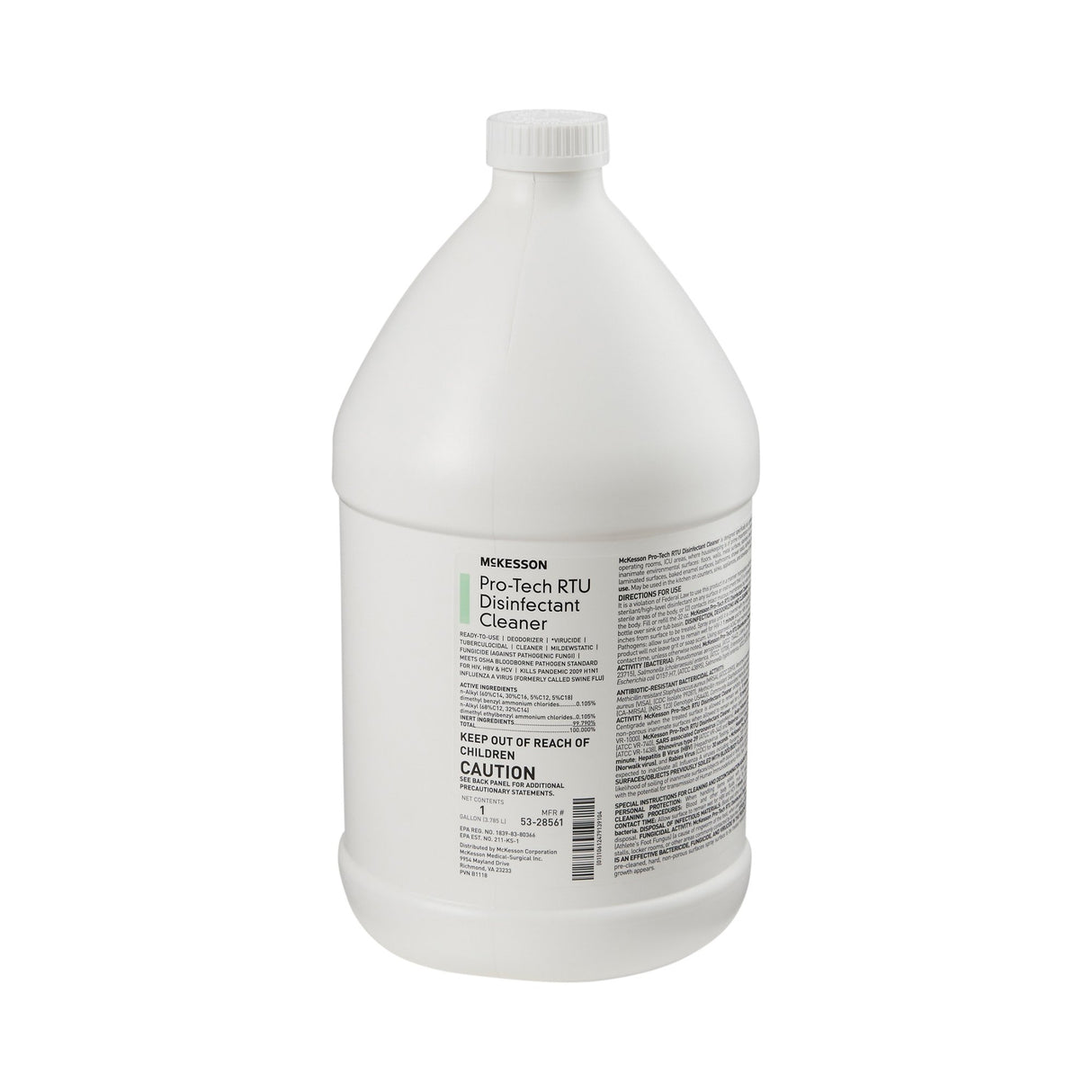 Surface Disinfectant Cleaner McKesson Pro-Tech Quaternary Based J-Fill® Dispensing Systems Liquid 1 gal. Jug Floral Scent NonSterile - BeHope