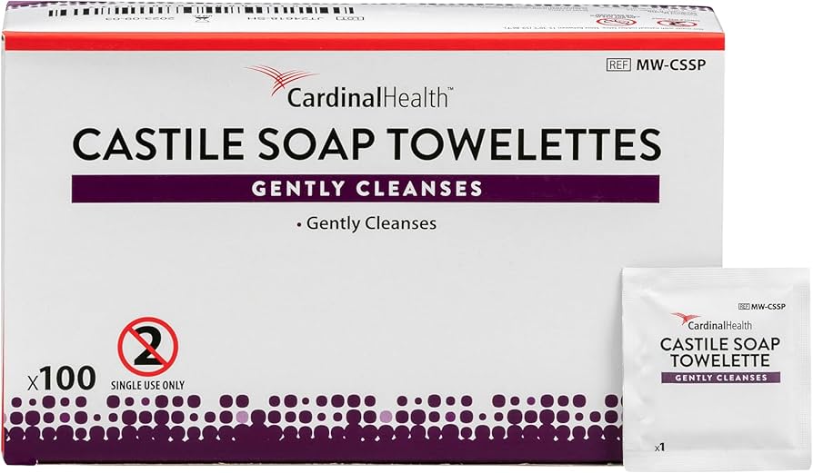 Saline Cleansing Towelette Cardinal Health™ Individual Packet 1 Count - Behope