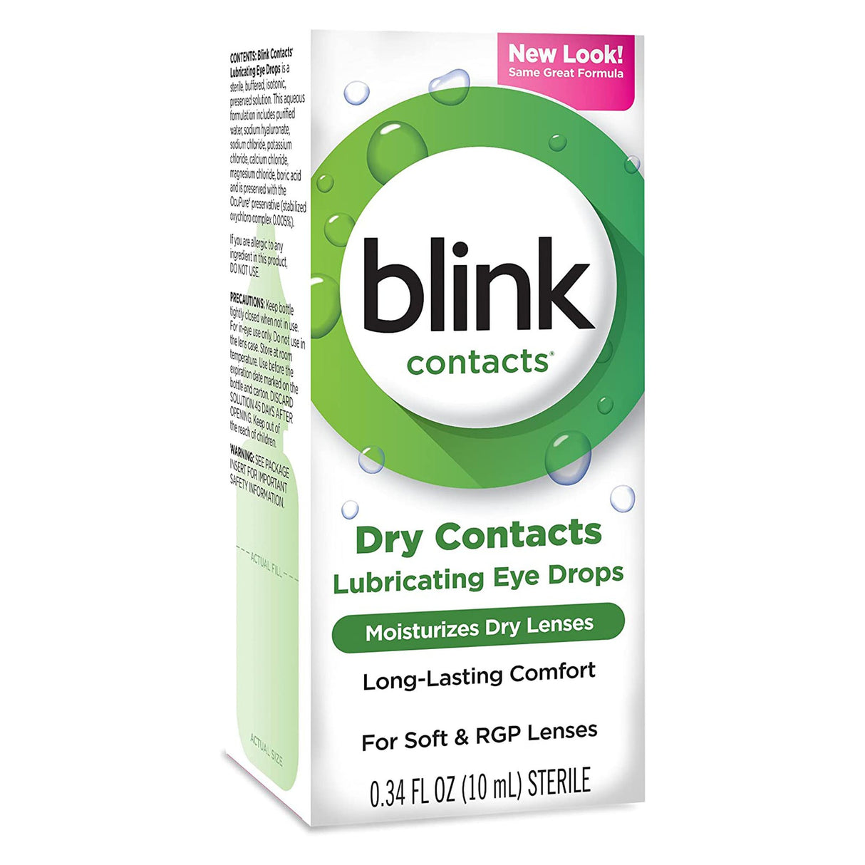 Contact Lens Solution Blink Contacts 0.34 oz. Solution - BeHope