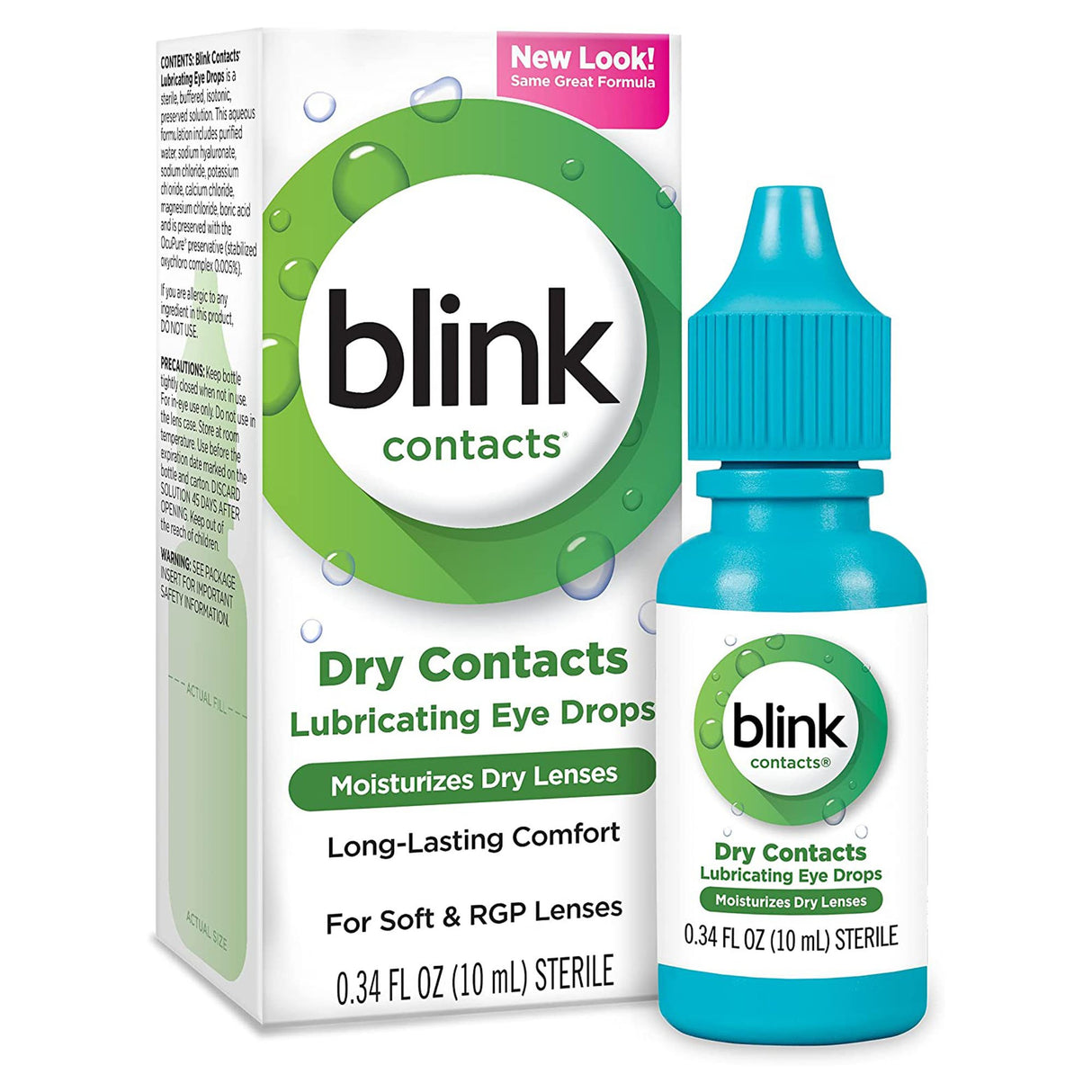Contact Lens Solution Blink Contacts 0.34 oz. Solution - BeHope