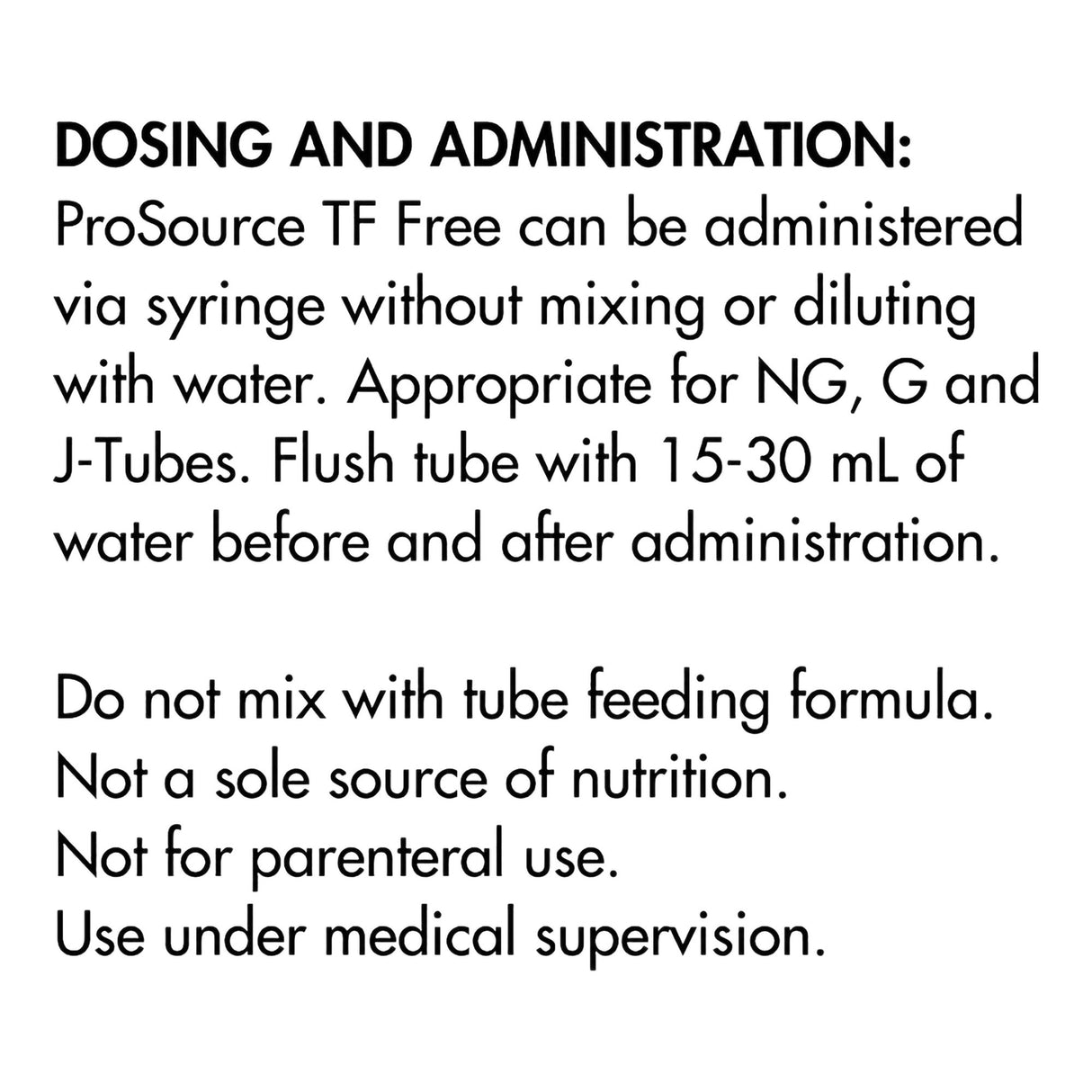 Tube Feeding Formula ProSource® TF Free Unflavored Liquid 1.5 oz. Pouch - BeHope
