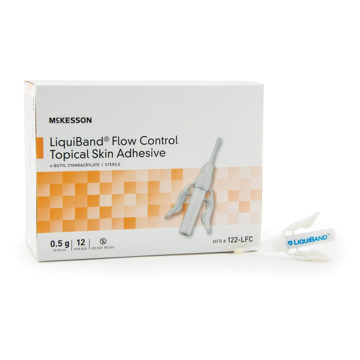 Skin Adhesive McKesson LiquiBand® Flow Control 0.5 mL Liquid Precision Applicator Tip n-Butyl Cyanoacrylate - BeHope