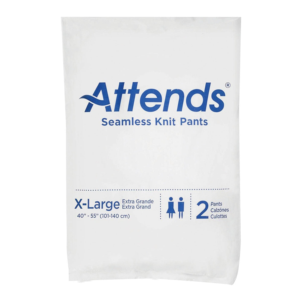 Attends® Knit Pant Unisex Knit Weave X-Large Pull On Reusable - BeHope