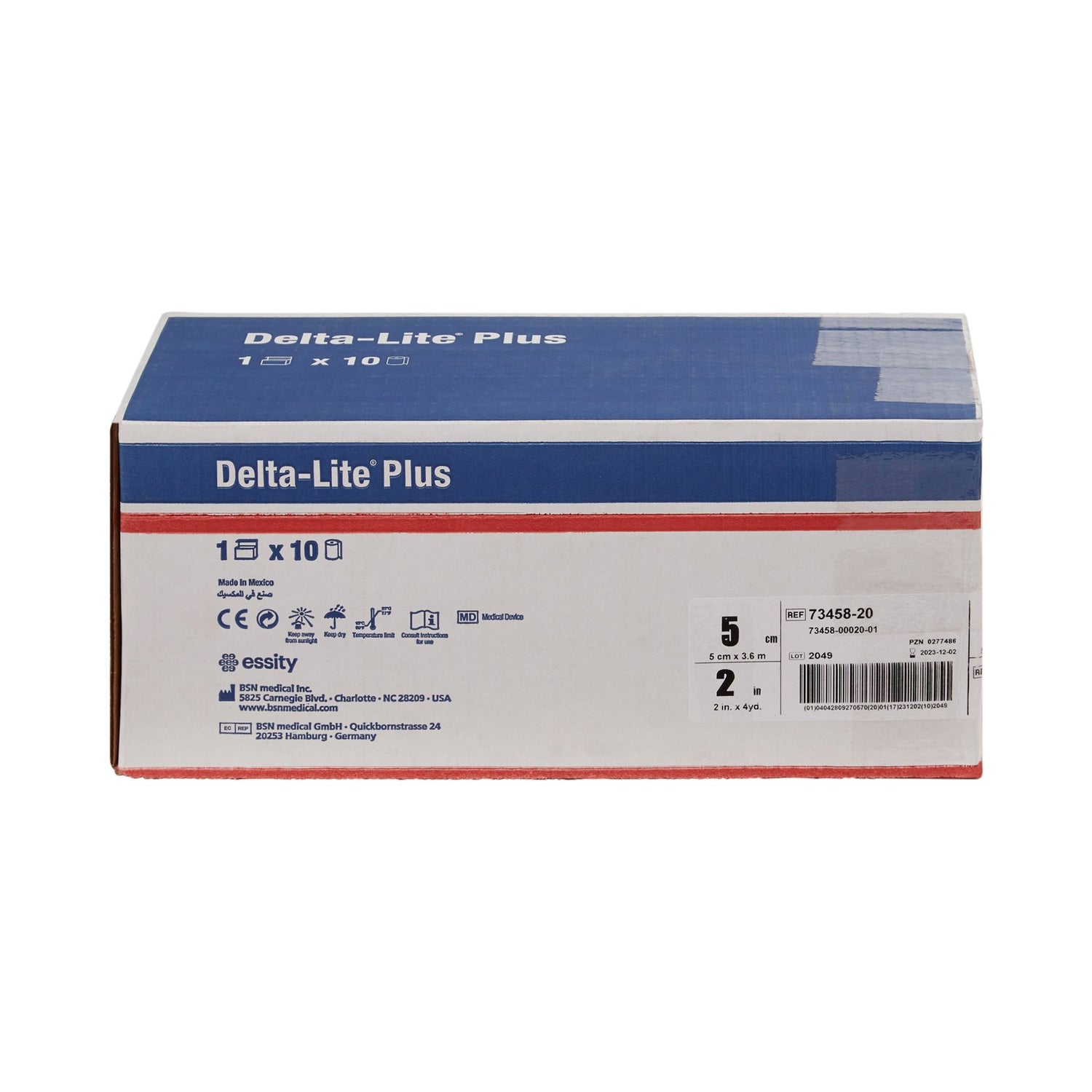 Cast Tape Delta-Lite® Plus 2 Inch X 12 Foot Fiberglass / Resin Deep Blue - BeHope