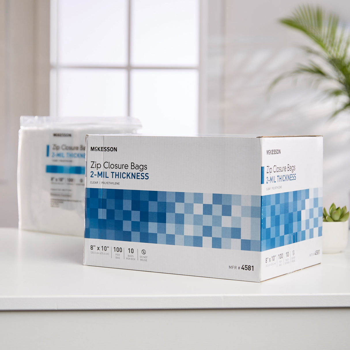 Reclosable Bag McKesson 8 X 10 Inch Polyethylene Clear Zipper Closure - BeHope