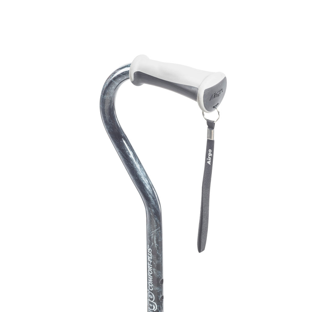 Airgo Comfort-Plus Aluminum Cane, Offset Handle -BeHope