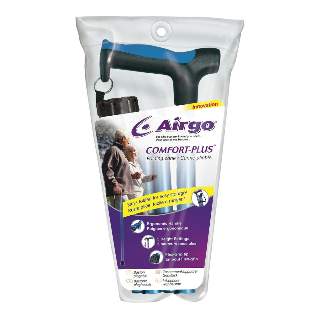 Airgo Comfort-Plus Folding Cane -BeHope