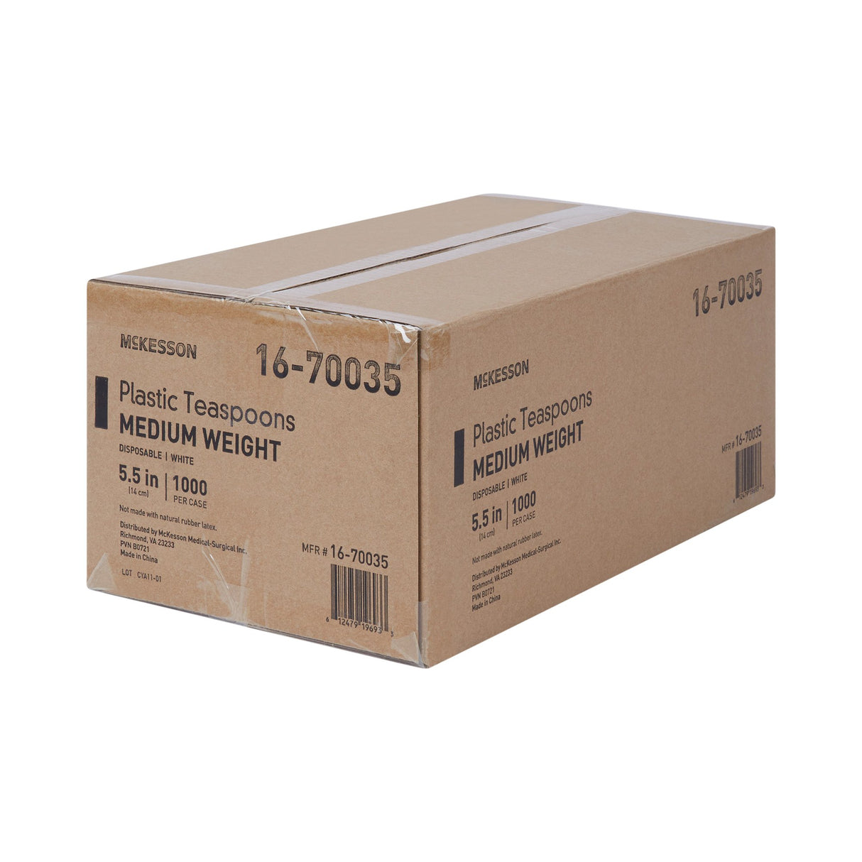 Teaspoon McKesson General Purpose White Polypropylene - BeHope