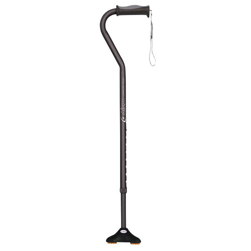 Cane W/ Miniquad Ultra Stable Tip Black - BeHope