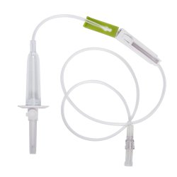 Burette Iv Administration Set Icu Gravity 2 Ports 60 Drops / Ml Drip Rate Without Filter 87 Inch Tubing Solution - Behope