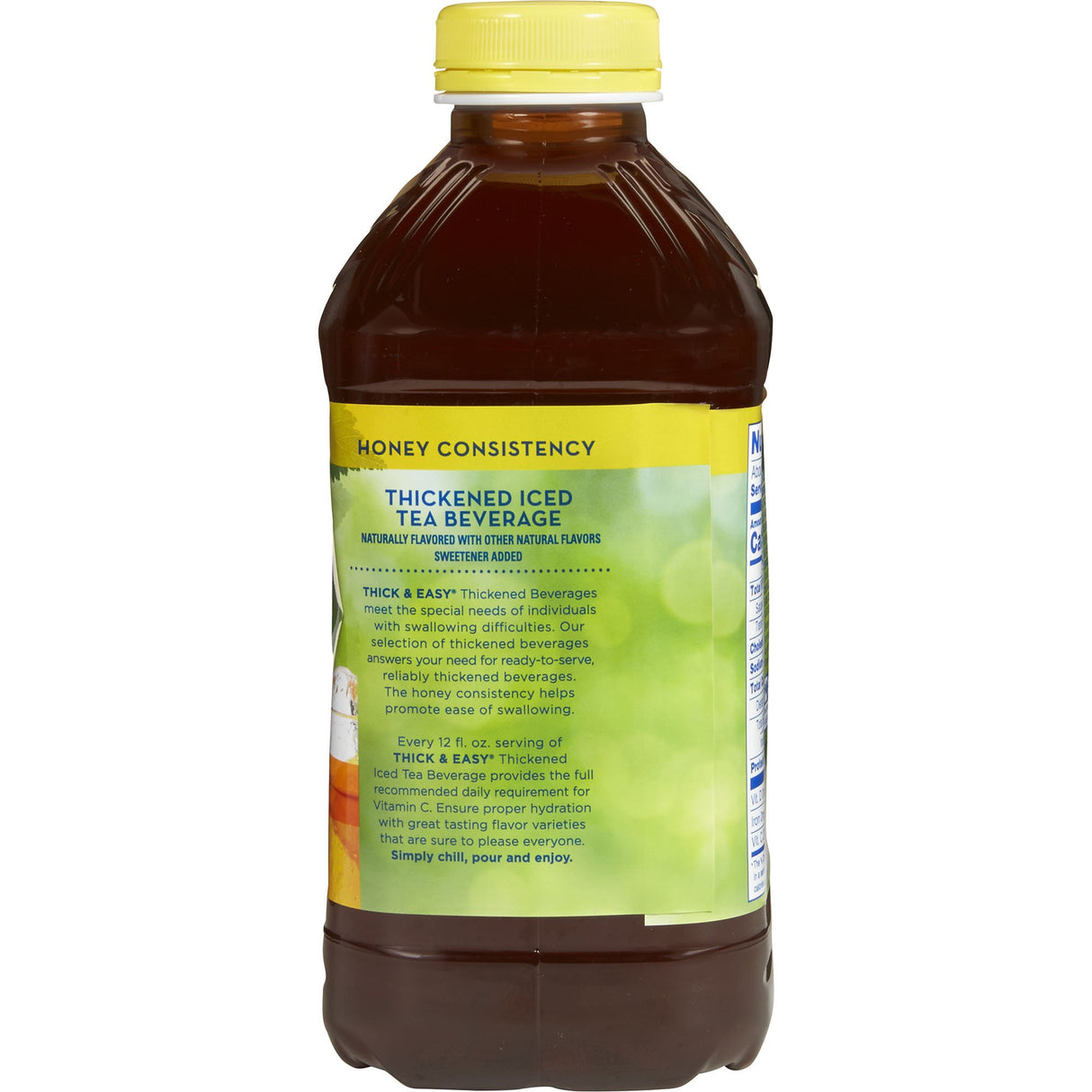Thickened Beverage Thick & Easy® 46 oz. Bottle Iced Tea Flavor Liquid IDDSI Level 3 Moderately Thick/Liquidized - BeHope